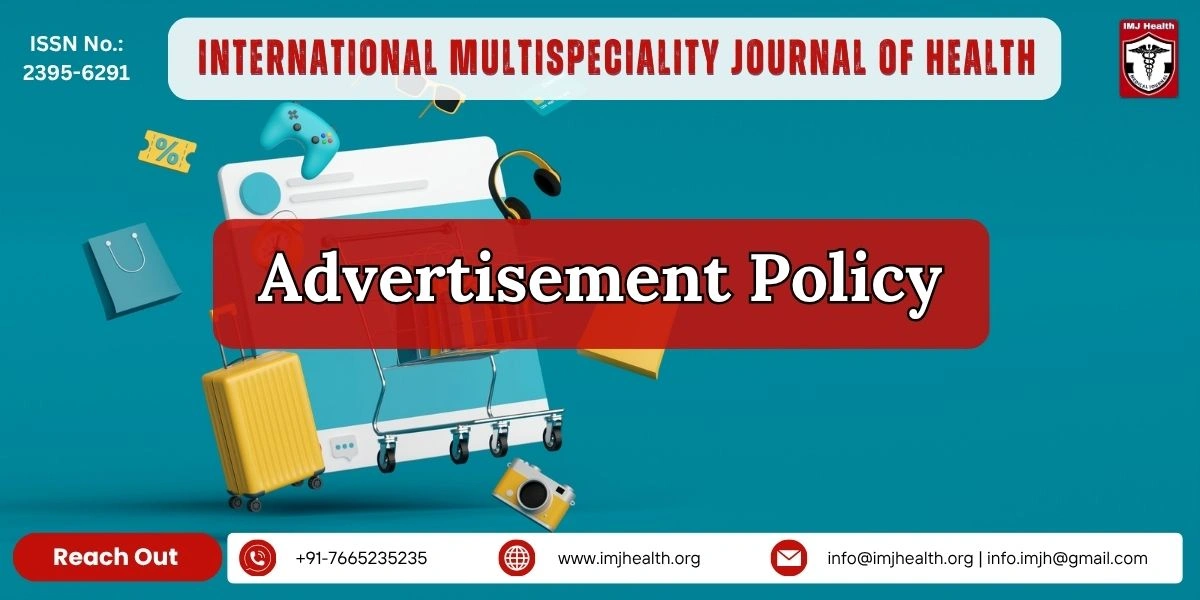 Advertisement Policy - Medical Journal IMJ Health