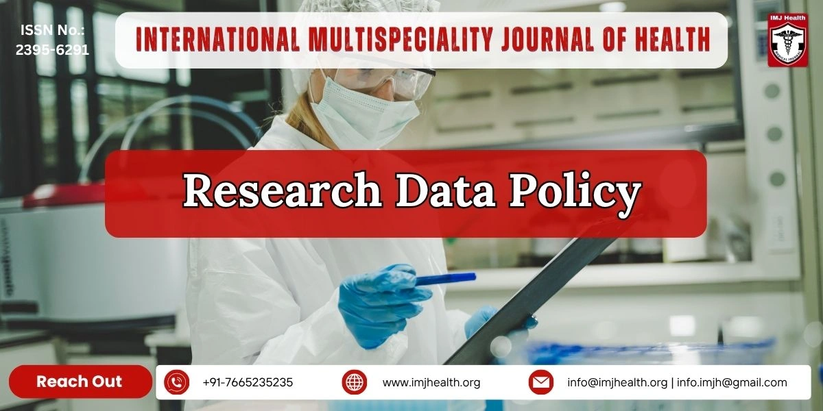 Research Data Policy for International Medical Journal of Health